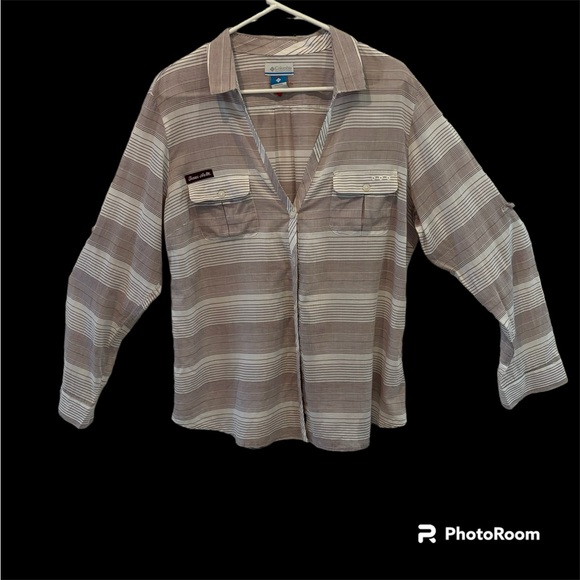 Texas A & M Columbia Professional Fishing Gear women’s sheer shirt.   Sz XL - Picture 1 of 9